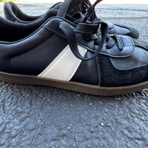 Madden Girl white and Black Sneakers